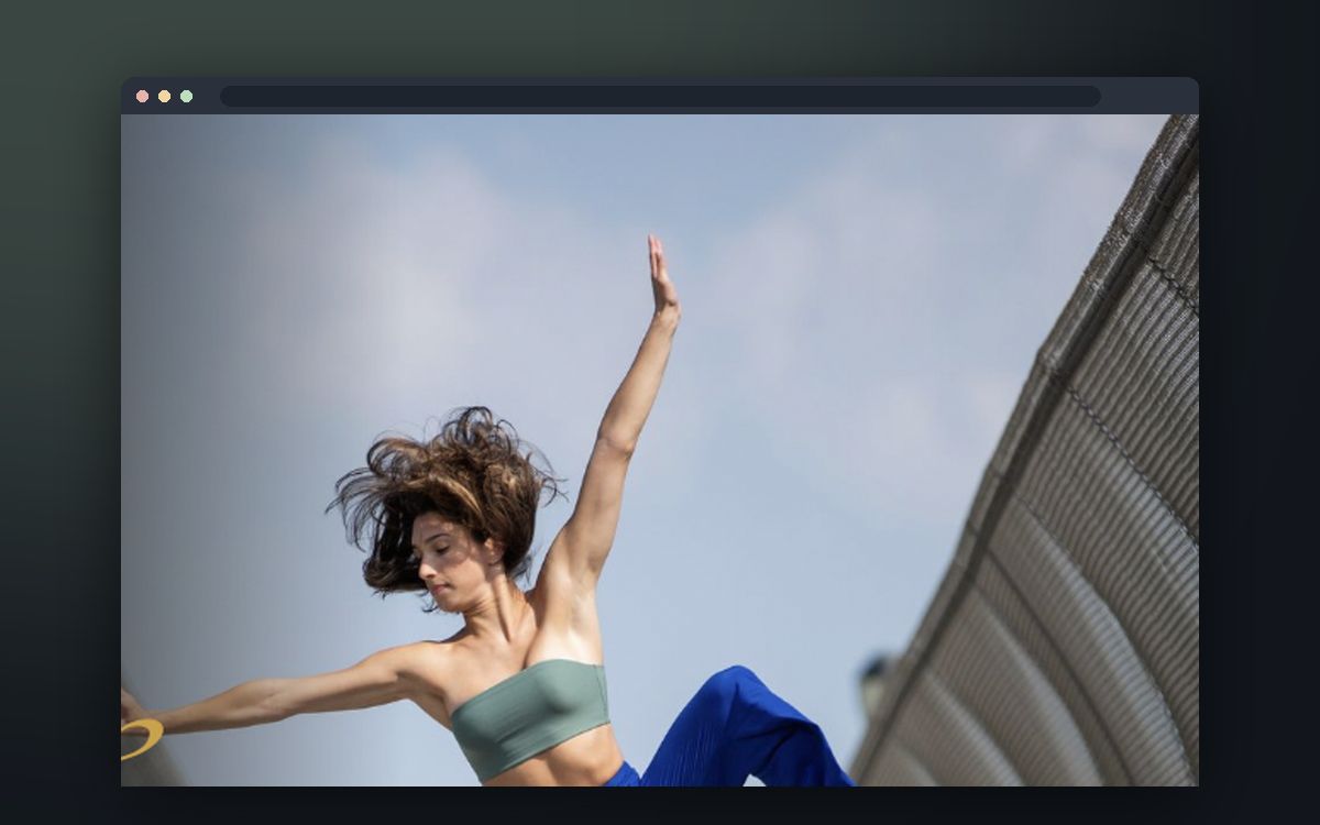 A dancer's portfolio site with booking